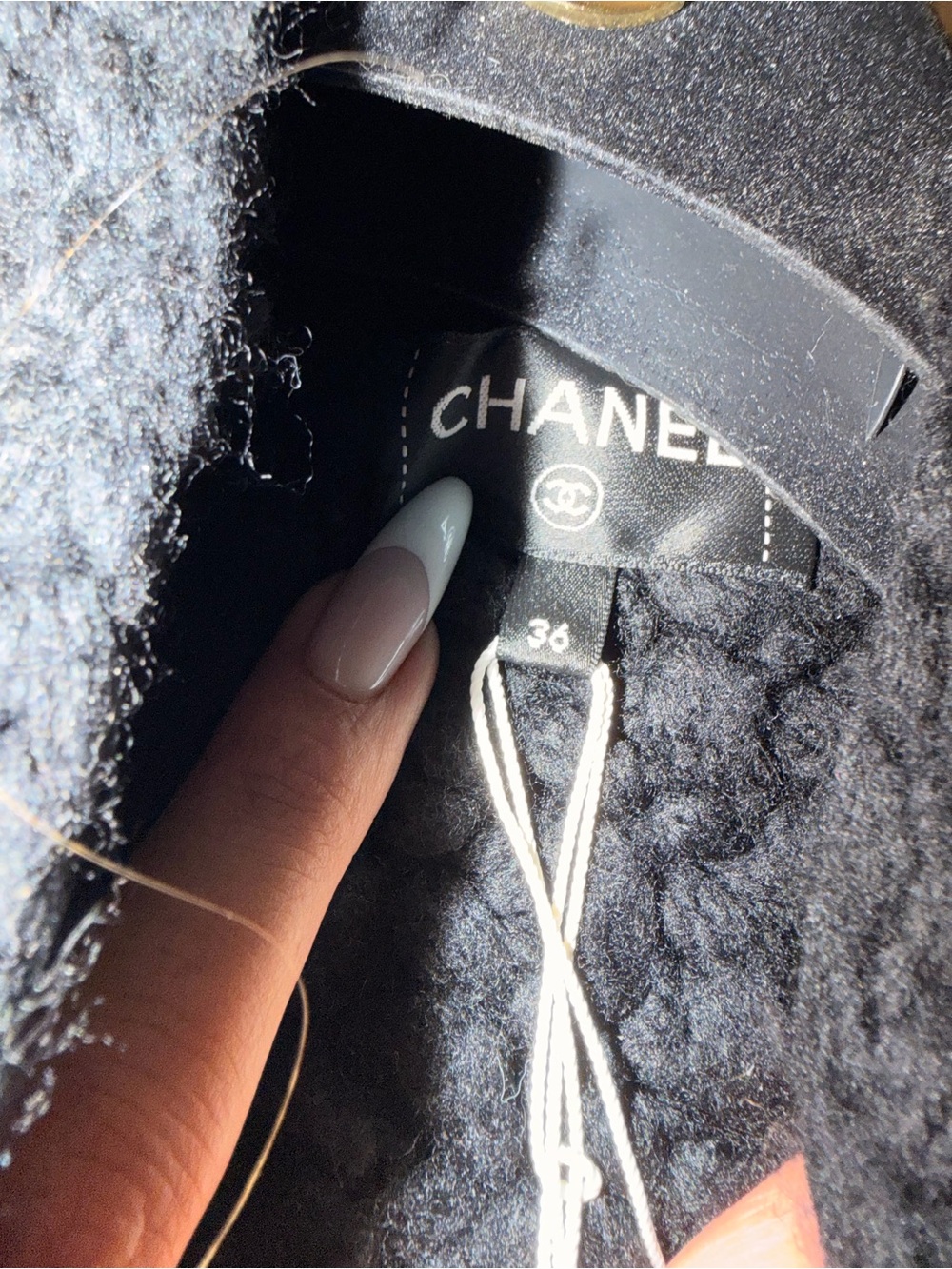 CHANEL black wool 2022 22A FLORENCE PEARL KNIT Jacket black&multicolor sz 36 NWT - Picture 5 of 16